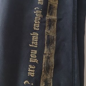 Vintage l.A.M.B sweats pants in black with gold lettering